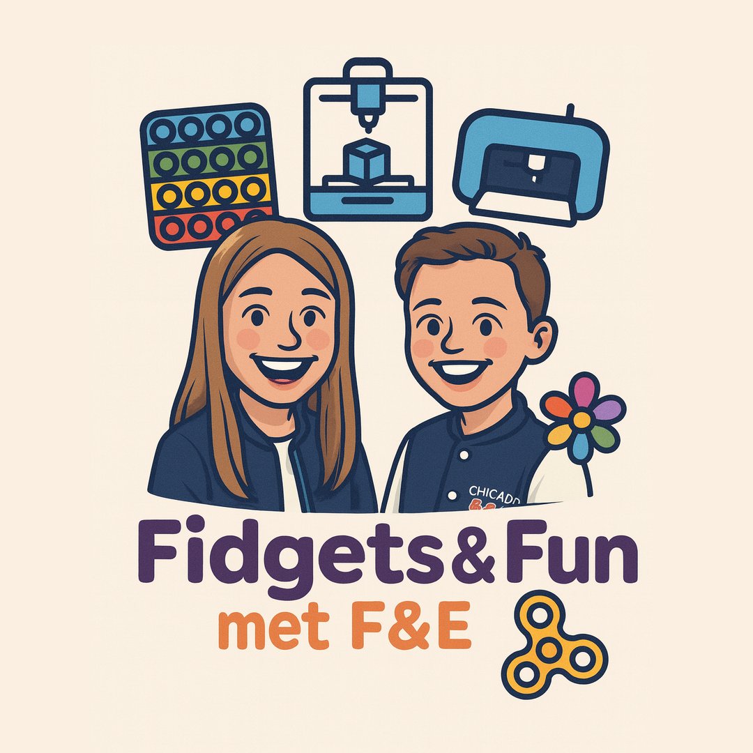 Fidgets en Fun met F&E Logo